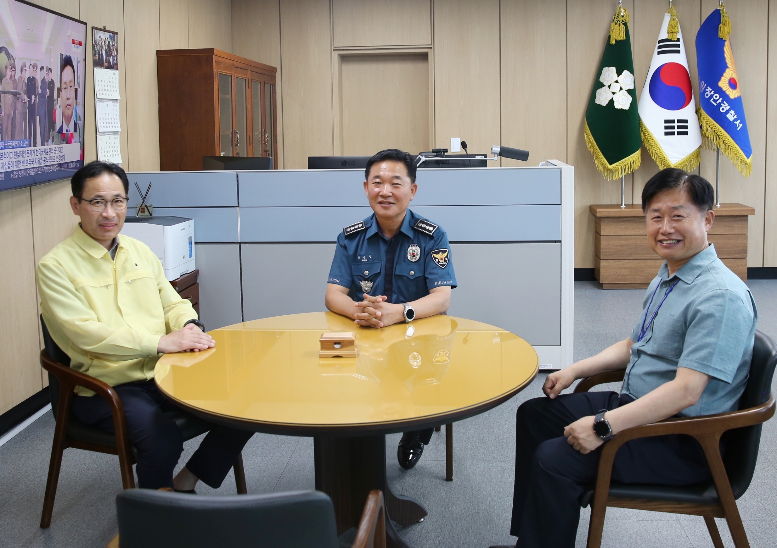 장안경찰서 을지연습장 격려 방문2번 사진